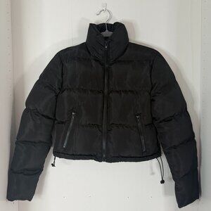 Black Puffer Bubble Coat Jacket – Size Small